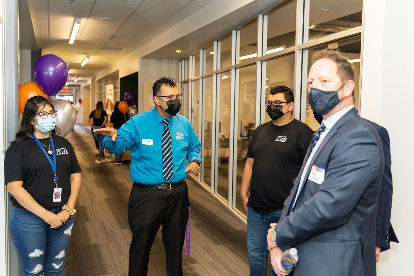 Pima JTED principal Mario Castro is photographed with Allen Couture, vice president of operations and security at RMD.