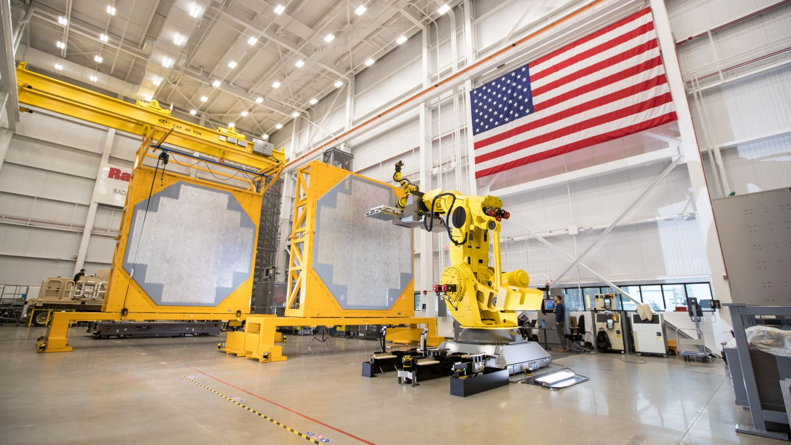 The U.S. Navy's SPY-6 air and missile defense radar in production at Raytheon Missiles & Defense's Radar Development Facility. 