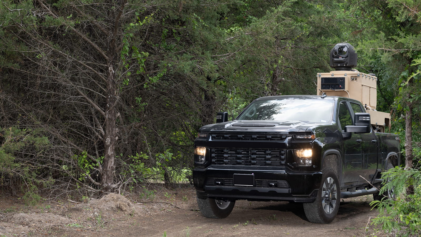 15 kilowatt-class palletized laser on the move in a commercial pick-up truck