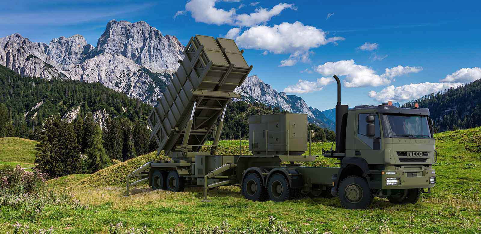 A rendering of the Patriot launcher in Switzerland.