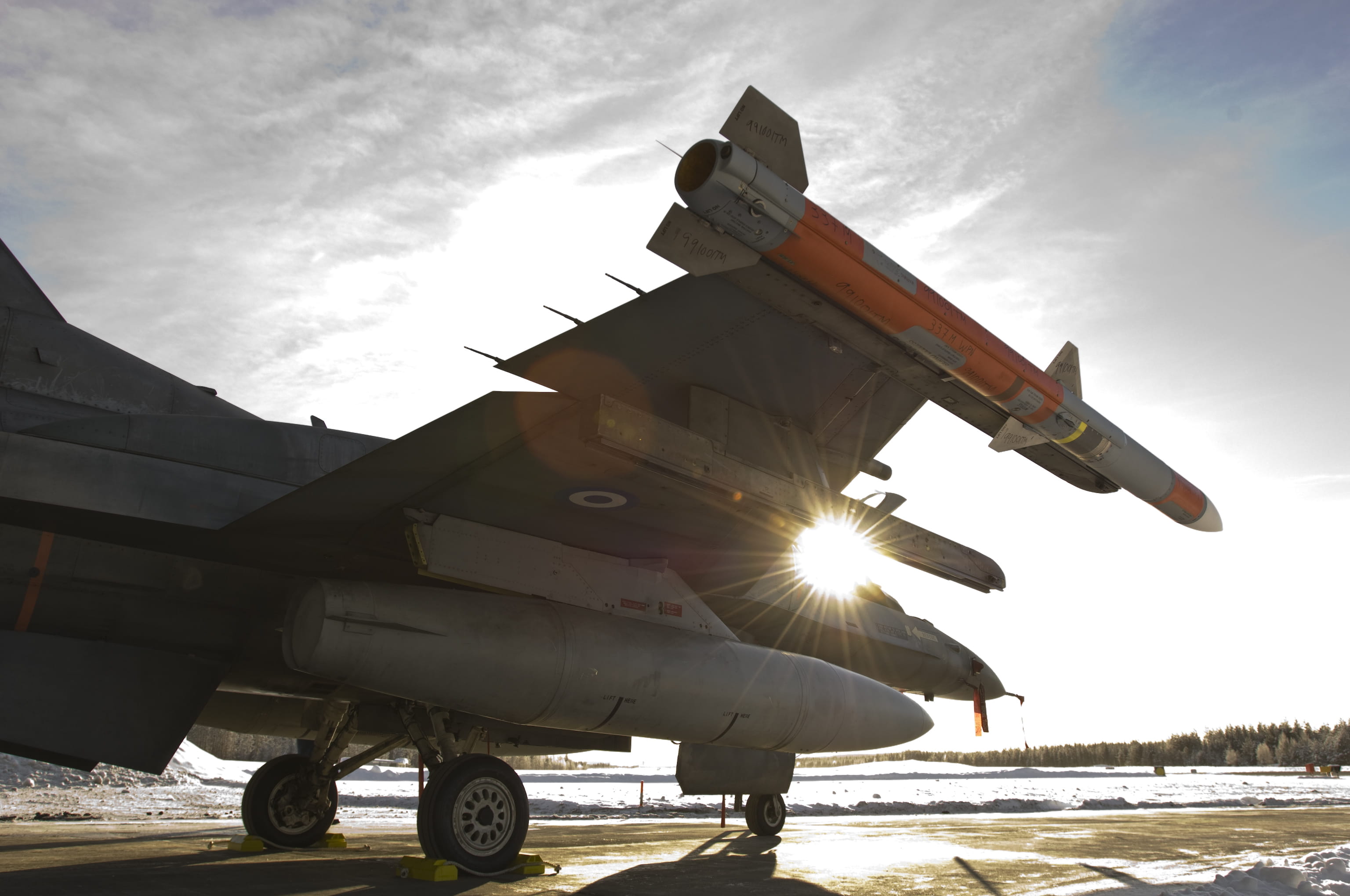Procured by dozens of countries, the combat-proven AMRAAM air-to-air missile has been operational and integrated onto the F-16, F-15, F/A-18, F-22, Typhoon, Gripen, Tornado and Harrier.