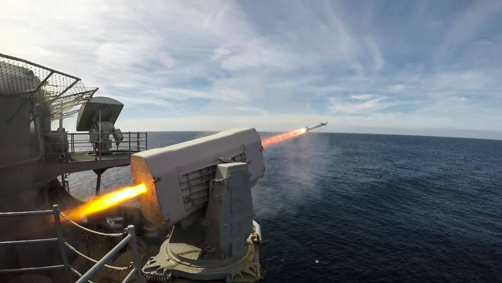 RAM missiles are currently deployed on more than 165 vessels in 11 countries around the world, providing a wide range of defenses, from 500 tonnes of fast attack craft to 95,000 tonnes of aircraft carriers. (Photo courtesy of the US Navy)