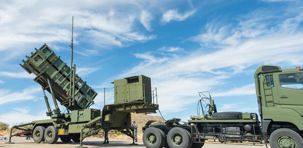 The Airmen also set up Patriot's missile launchers. Patriot uses three different type of interceptor missile.
