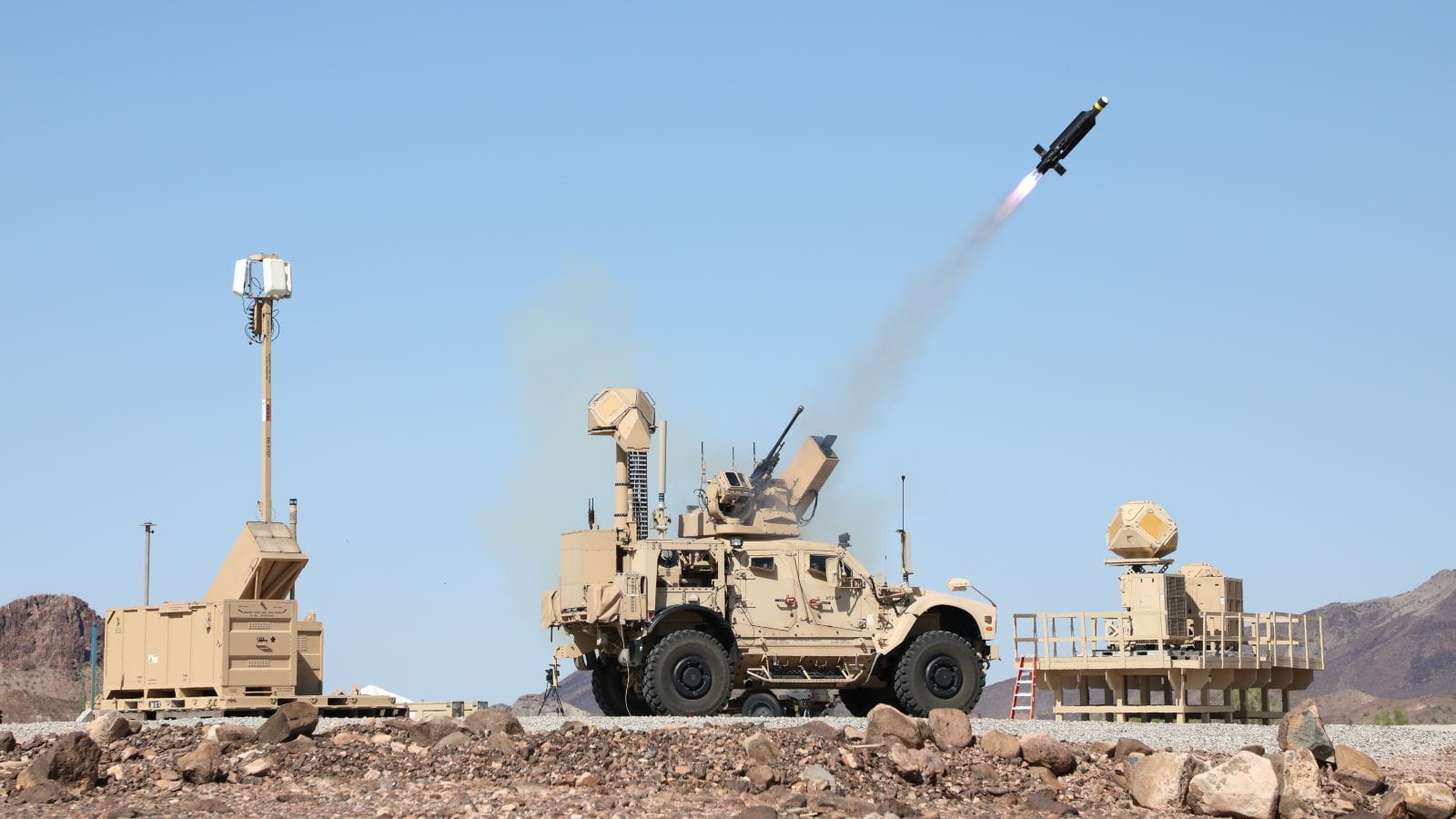 The Coyote unmanned aircraft system streaks skyward during a flight test.