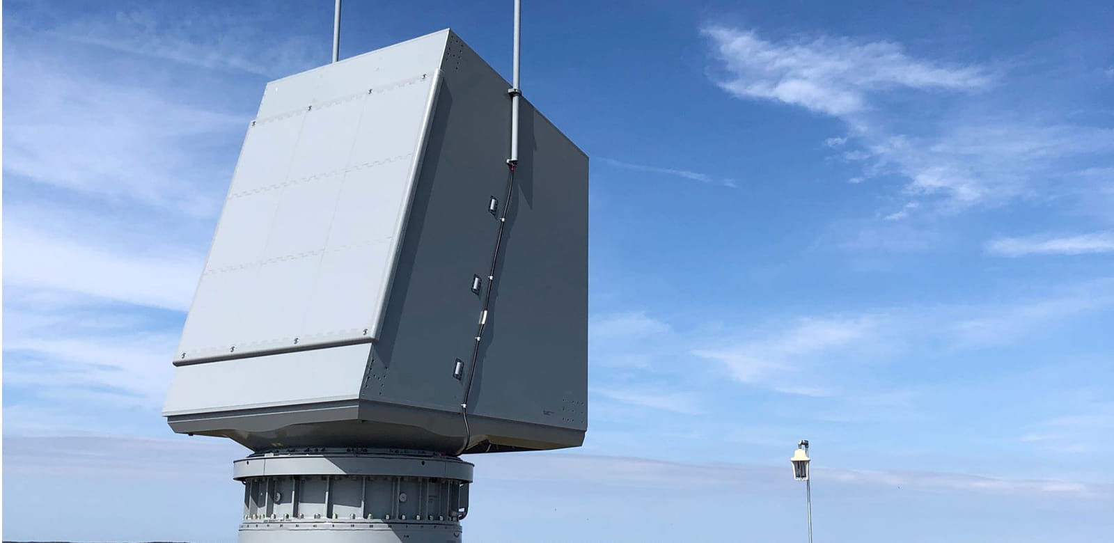 SPY-6 radar under test at Wallops Flight Facility, Virginia.