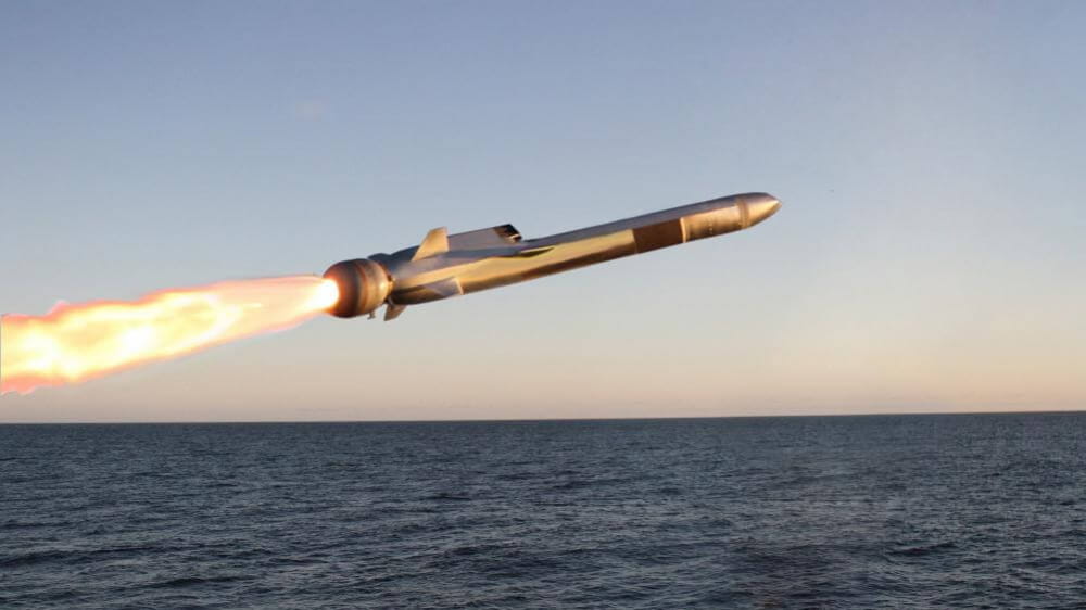 Known for its "sea-skimming" capability, the Naval Strike Missile can fly at very low altitudes over water and land. (Photo: Kongsberg)