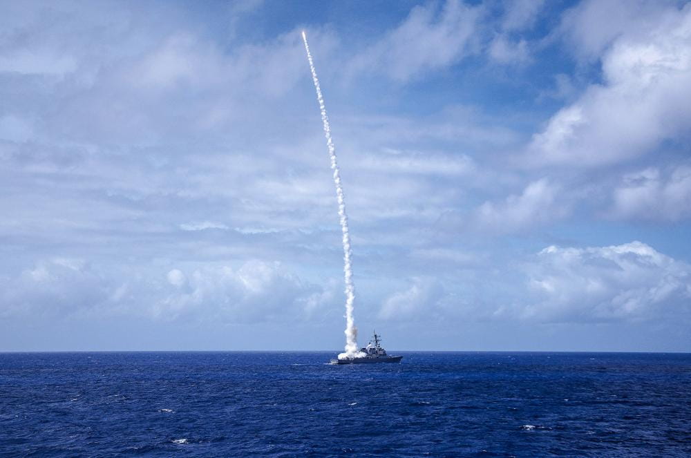 Arleigh Burke-class guided-missile destroyer USS Curtis Wilbur (DDG 54) fires an SM-2 missile during an exercise. (Photo: U.S. Navy)