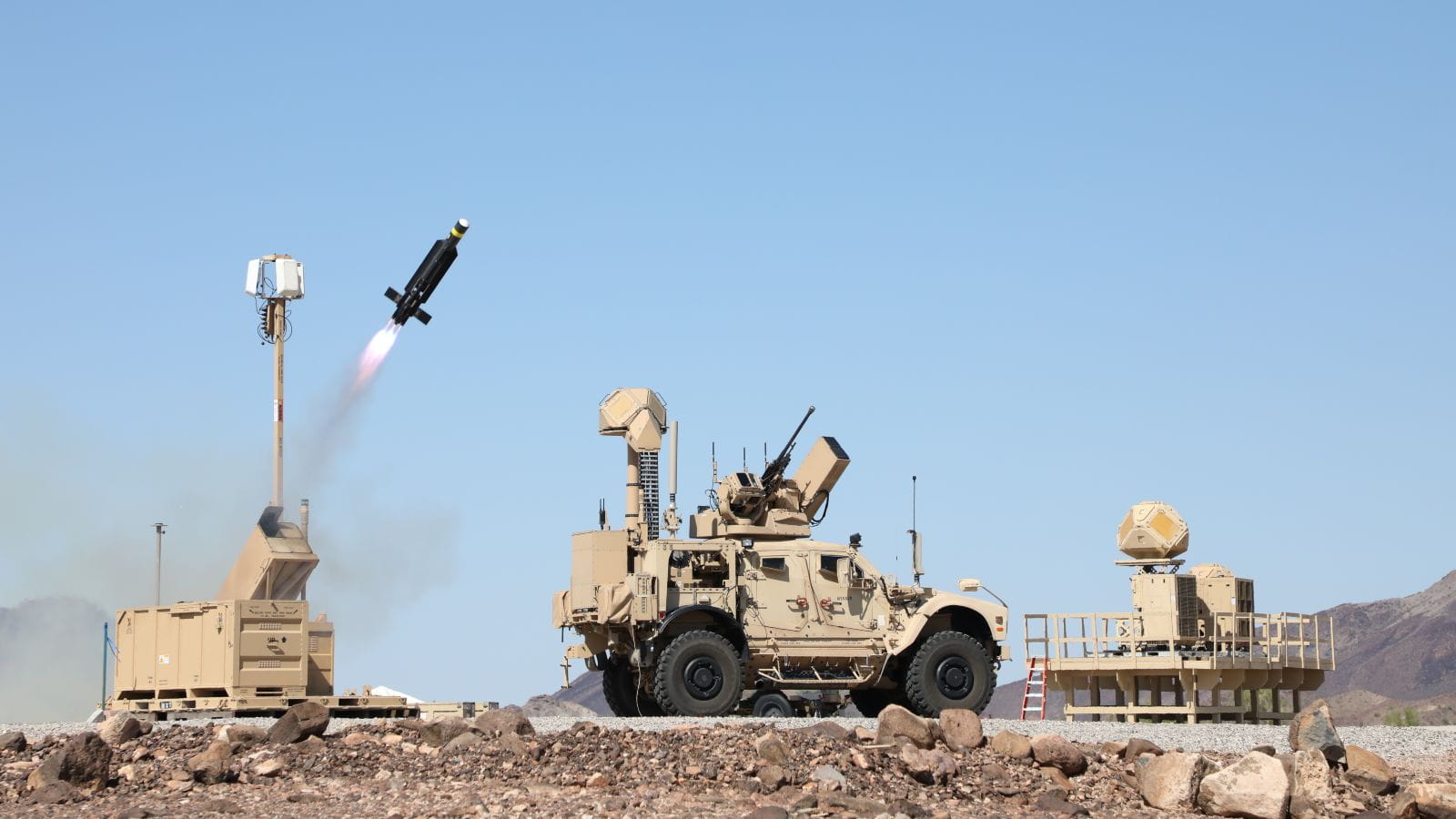 The Coyote unmanned aircraft system streaks skyward during a flight test.