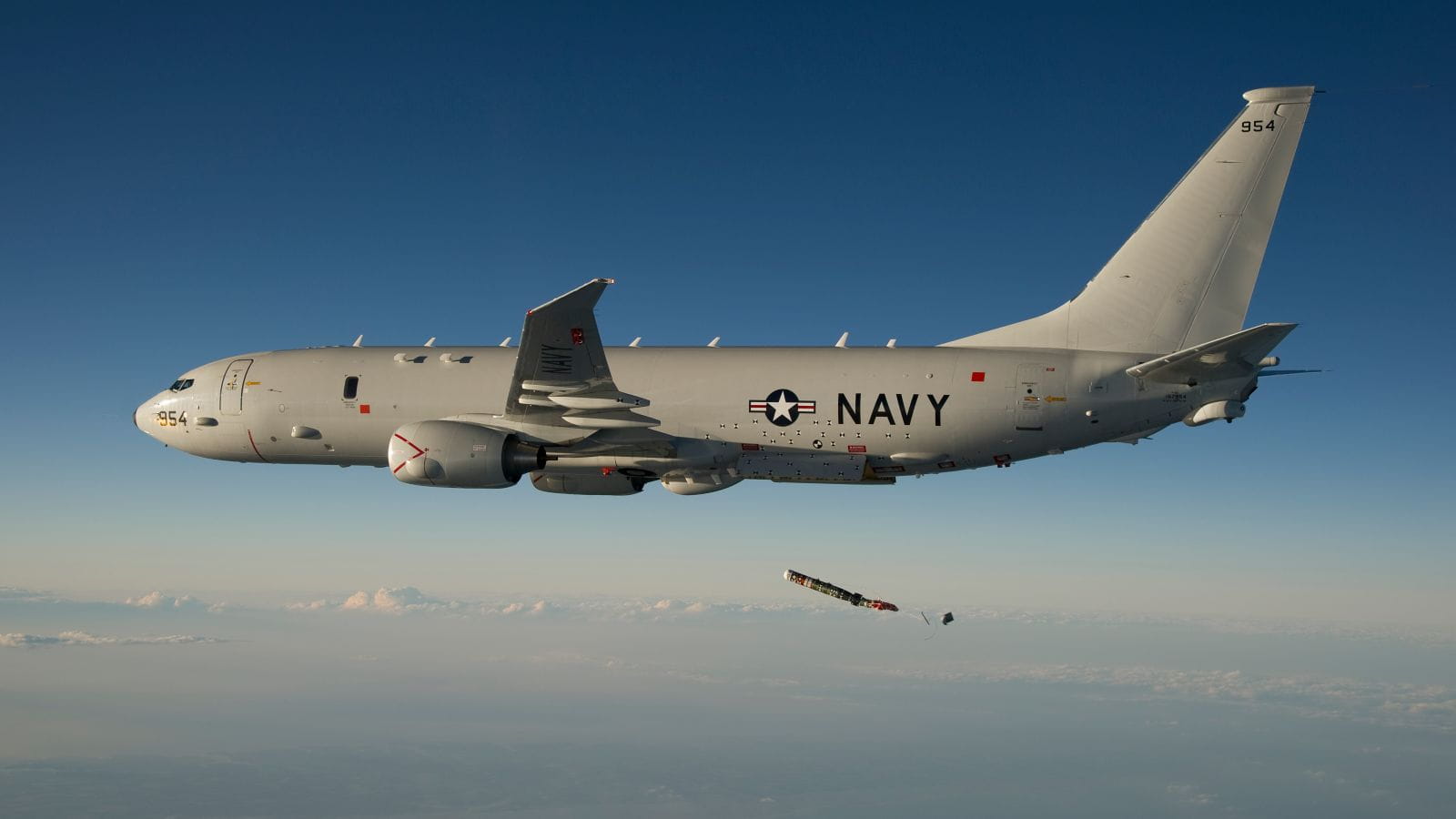 An MK54 torpedo deployed from a U.S. Navy aircraft. (Photo: U.S. Navy)