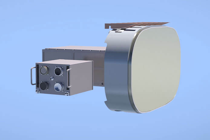 compact AESA radar render