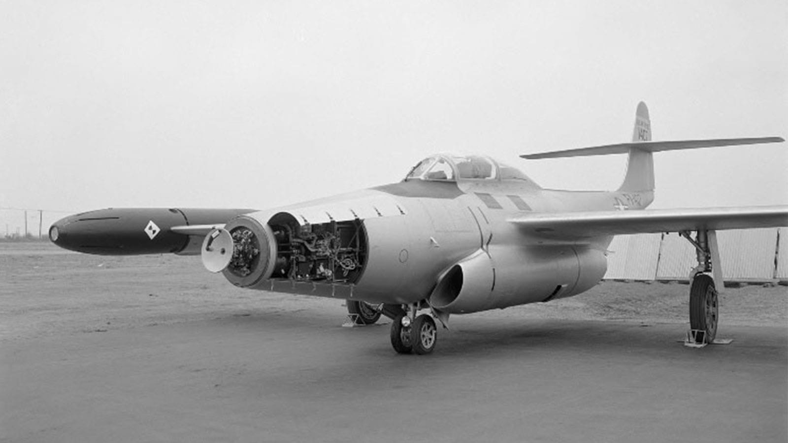A Northrop F-89D Scorpion displaying the Hughes E-6 Fire Control System.