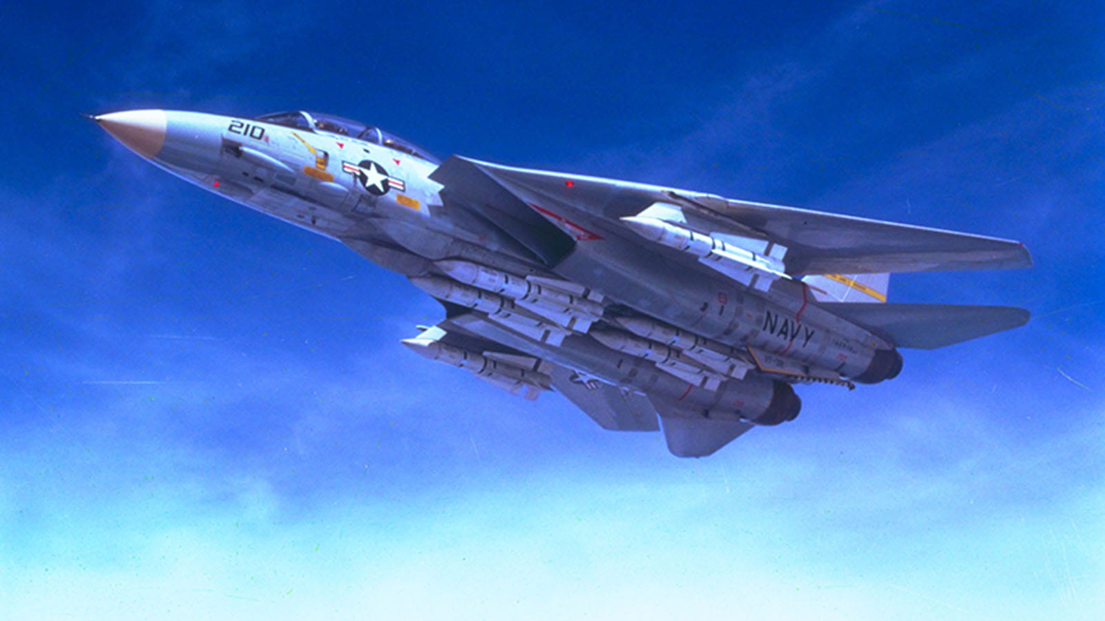 The Grumman F-14 Tomcat featured the AWG-9 Fire Control System and later the APG-71 radar system.