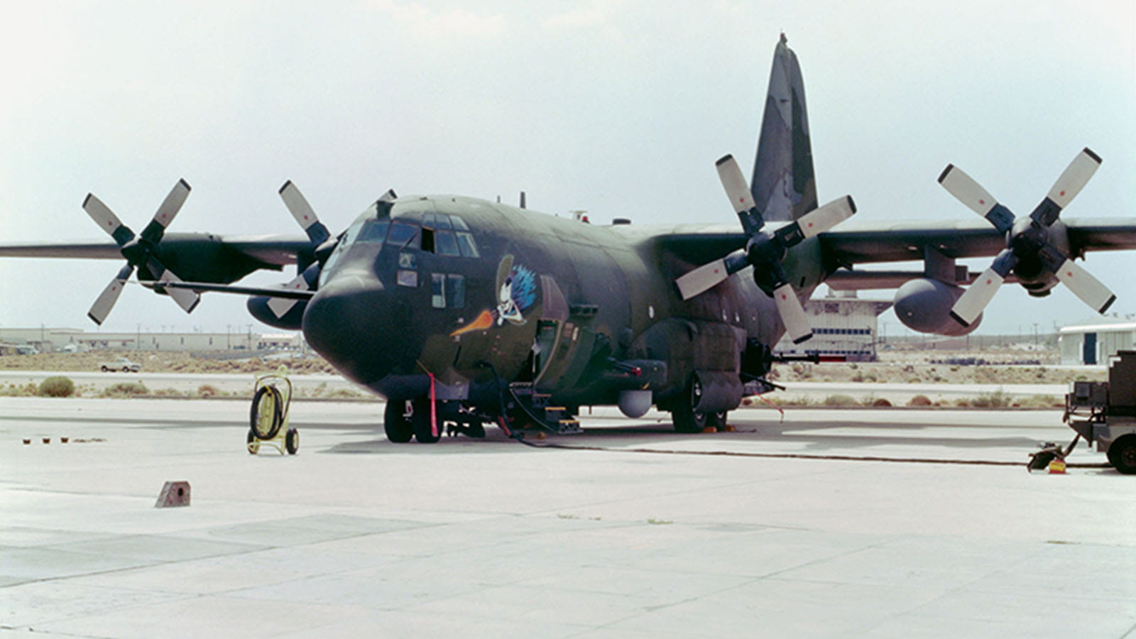 The AC-130 gunship uses the APQ-180 radar system adapted from the APG-70.