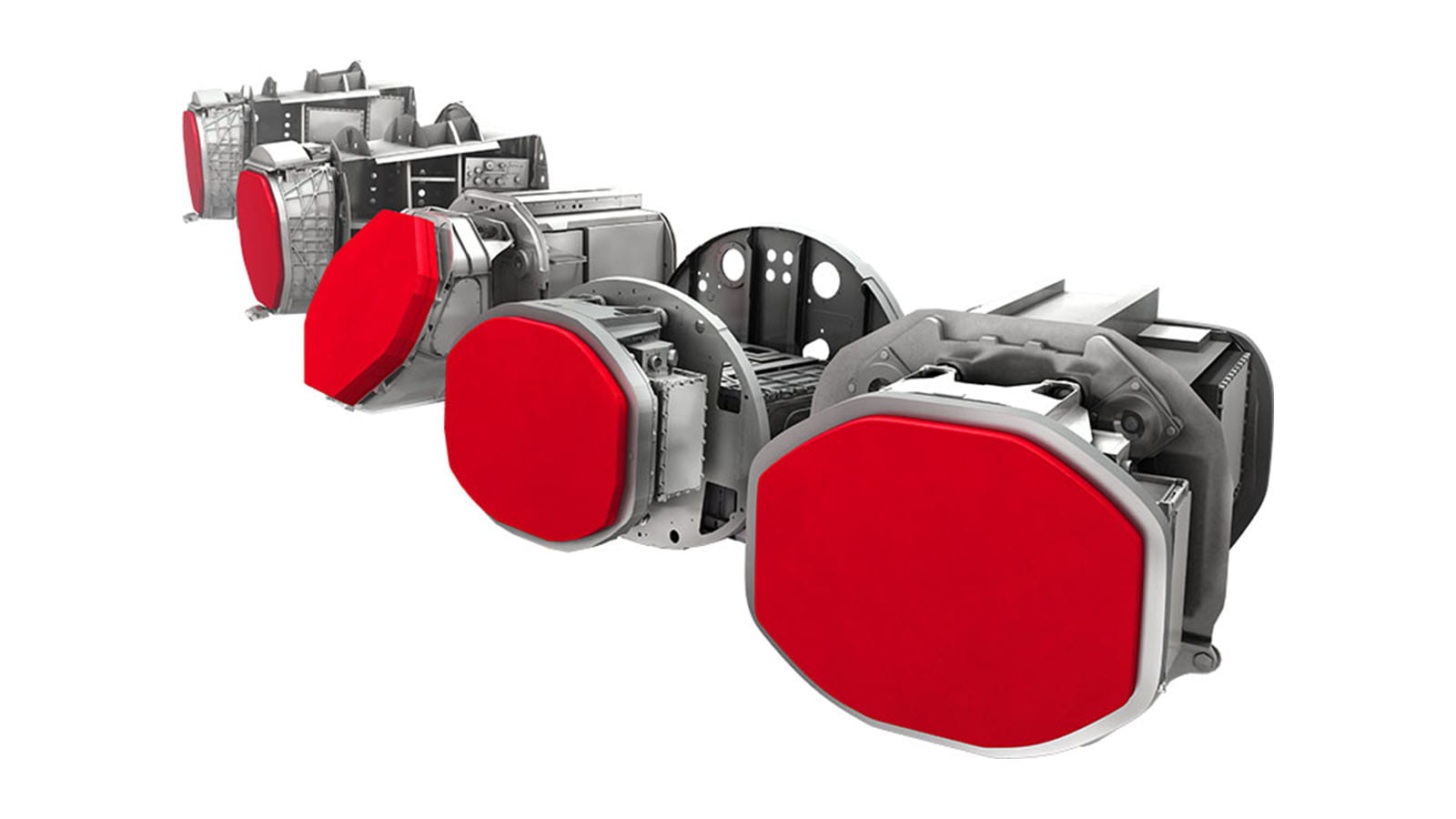 The Raytheon Technologies family of advanced combat AESA radars.