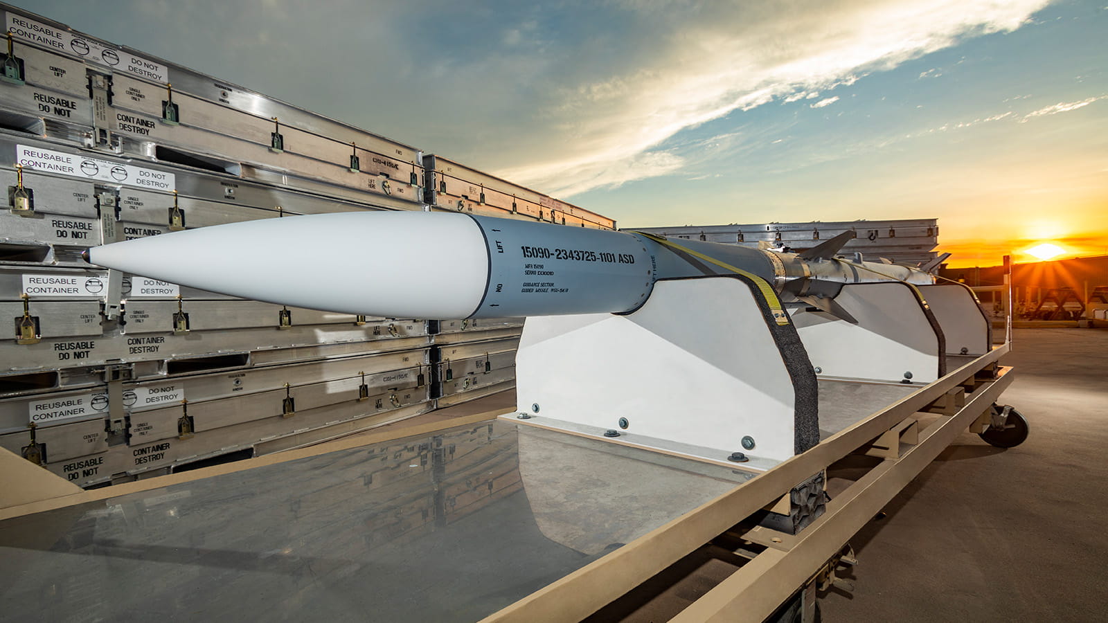 AMRAAM F3R Missile on ground transport
