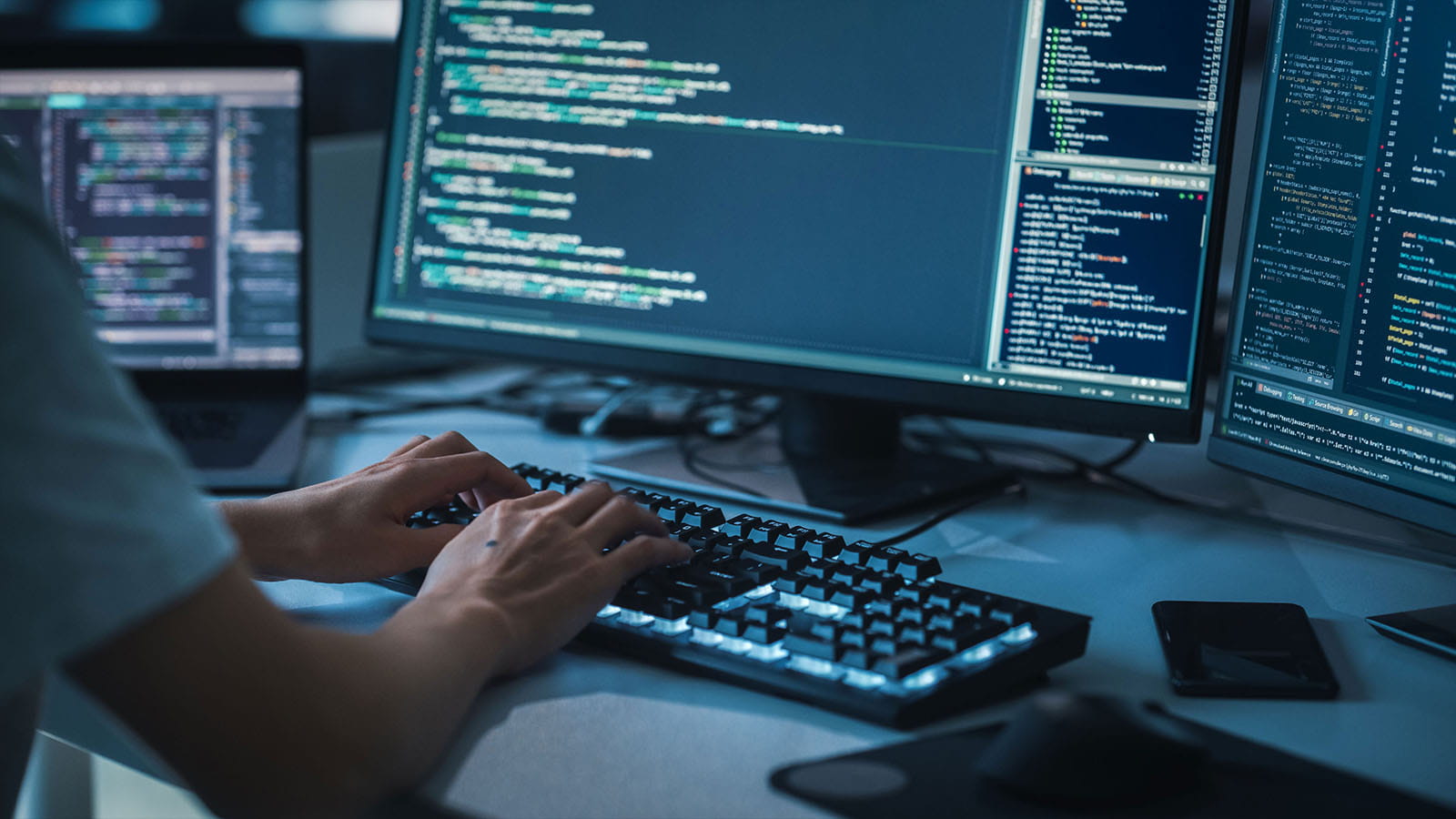 code on monitor