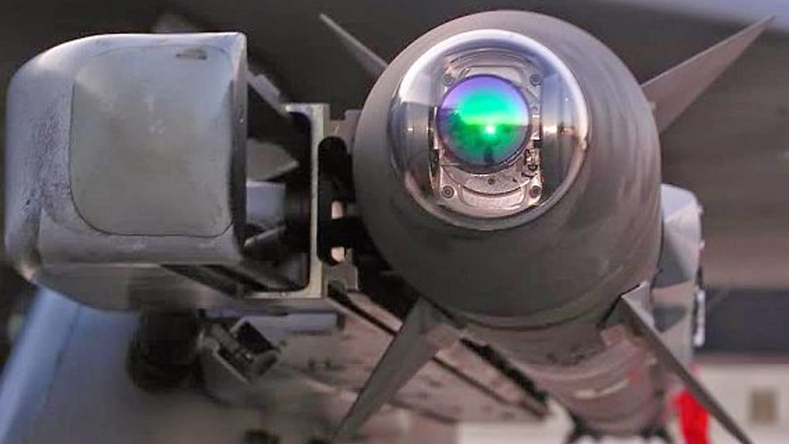 Missile cone mounted guidance system from front