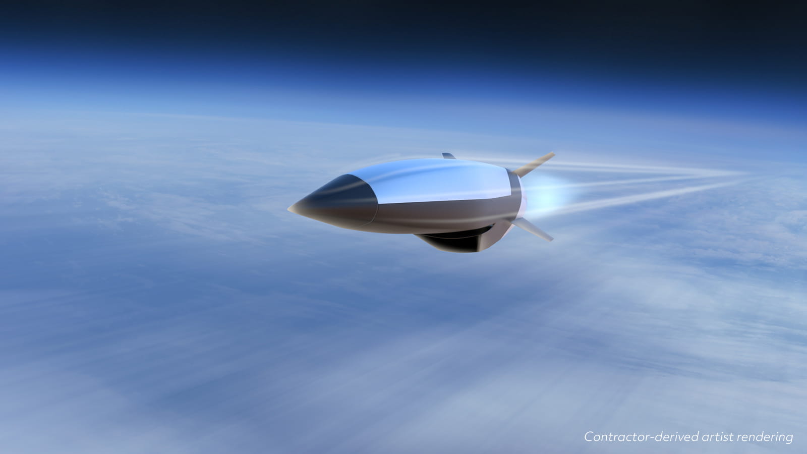 A contractor-derived artist rendering of the Hypersonic Attack Cruise Missile.