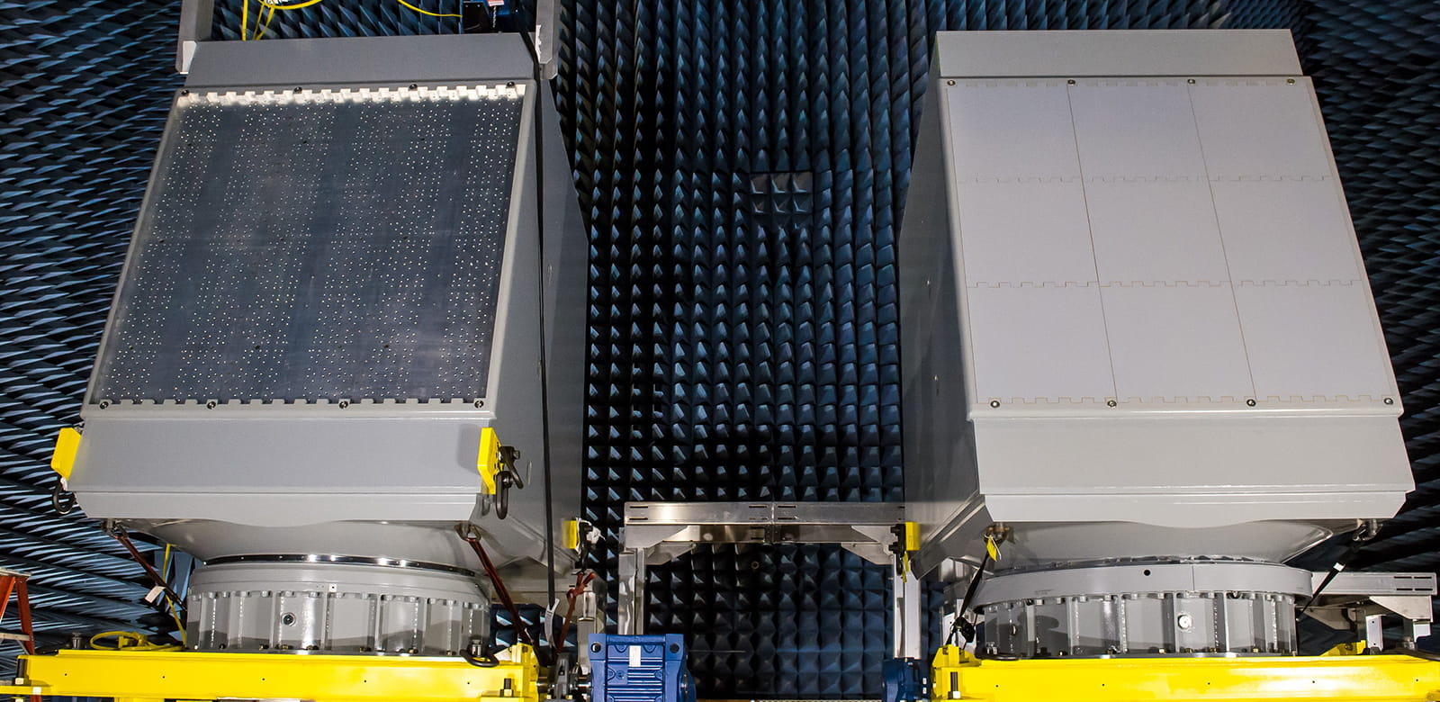 SPY-6 radars are built from individual ‘building blocks’ called Radar Modular Assemblies, or self-contained radars that come in 2’x2’x2’ boxes.