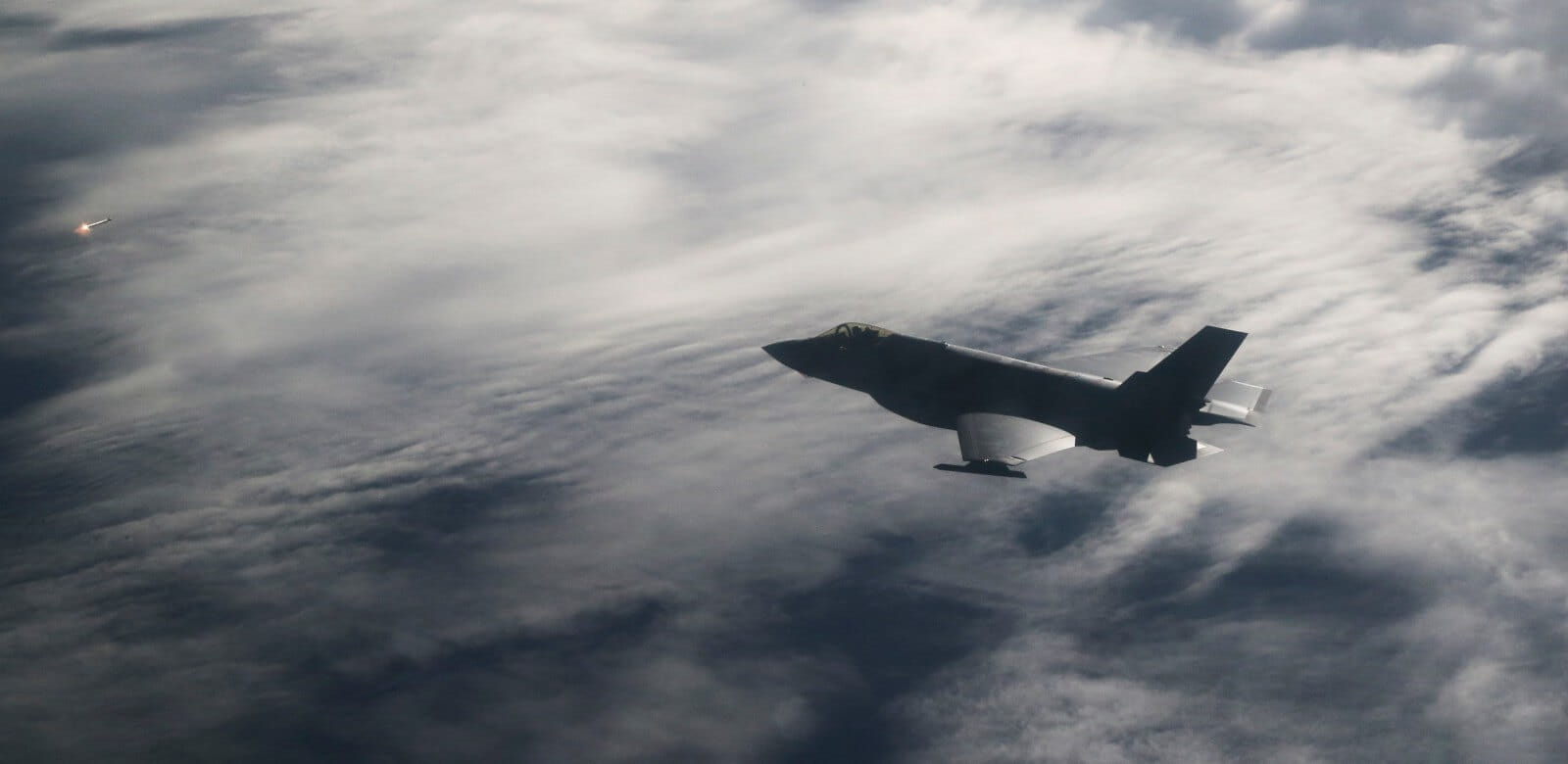 An F-35 fires an AIM-9X missile during a test. (U.S. Air Force photo by Master Sgt. Michael Jackson)