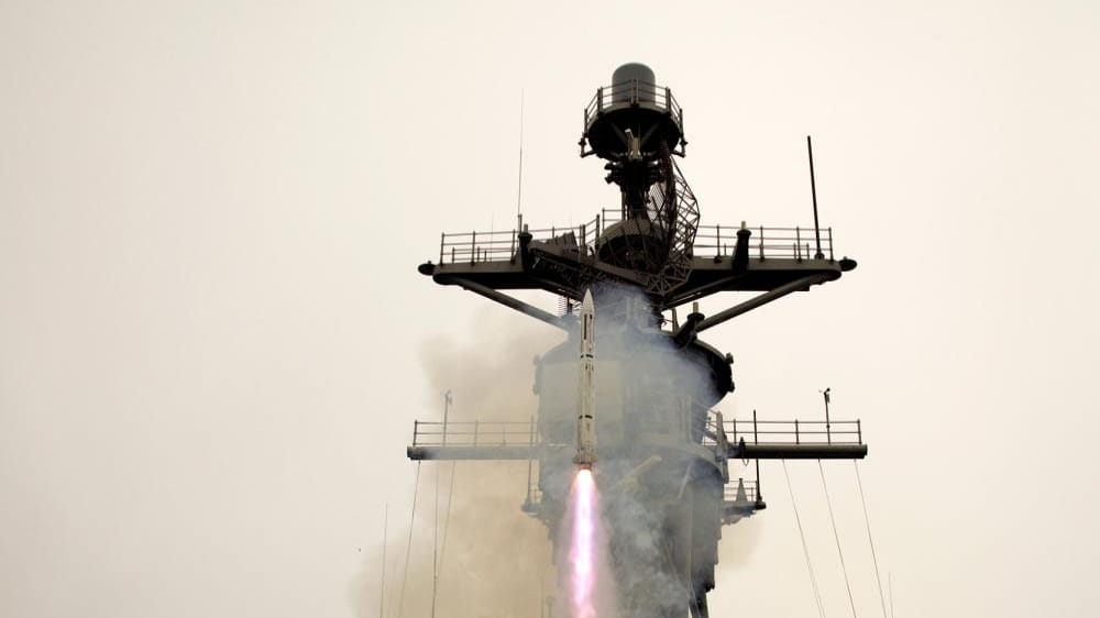 The U.S. Navy completed the first successful guided flight test of the ESSM® Block 2 intermediate-range, surface-to-air missile on June 12, 2018. (Photo: U.S. Navy)
