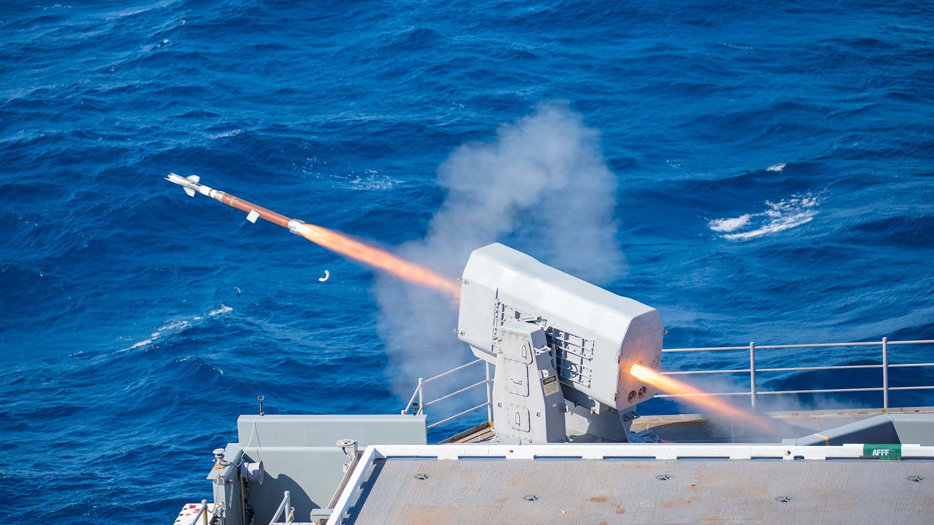RAM missile turret launch