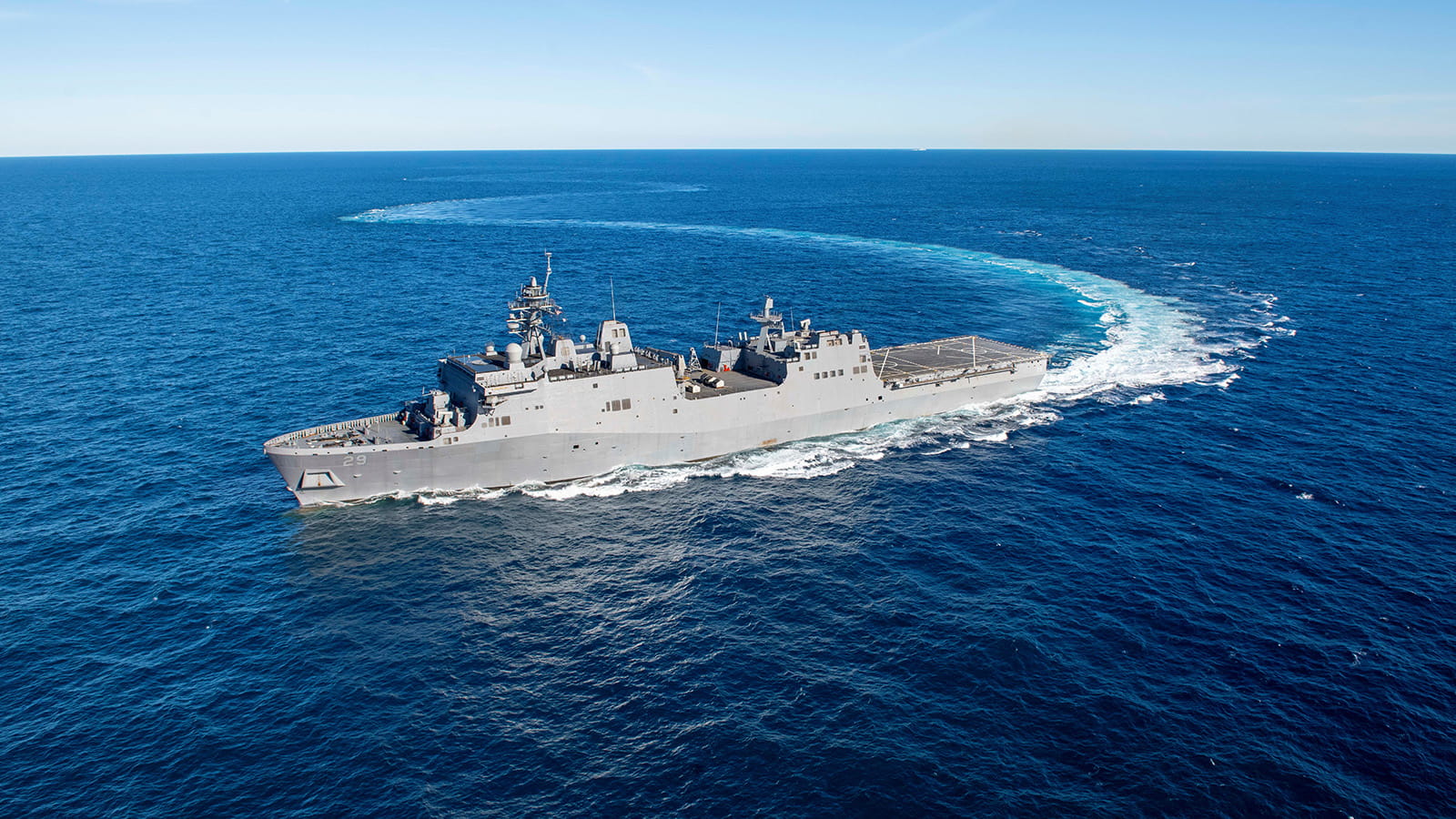 Amphibious Transport LPD-29 at sea
