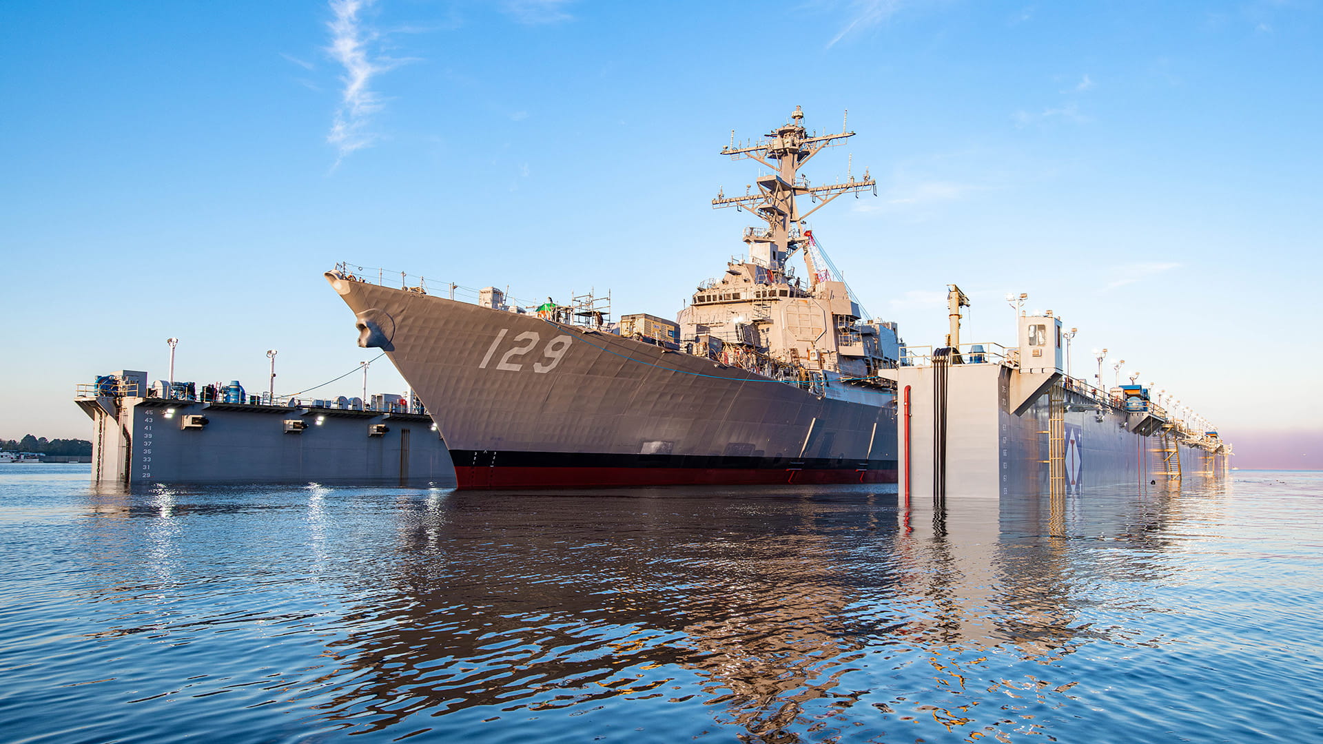DDG-129 at dock