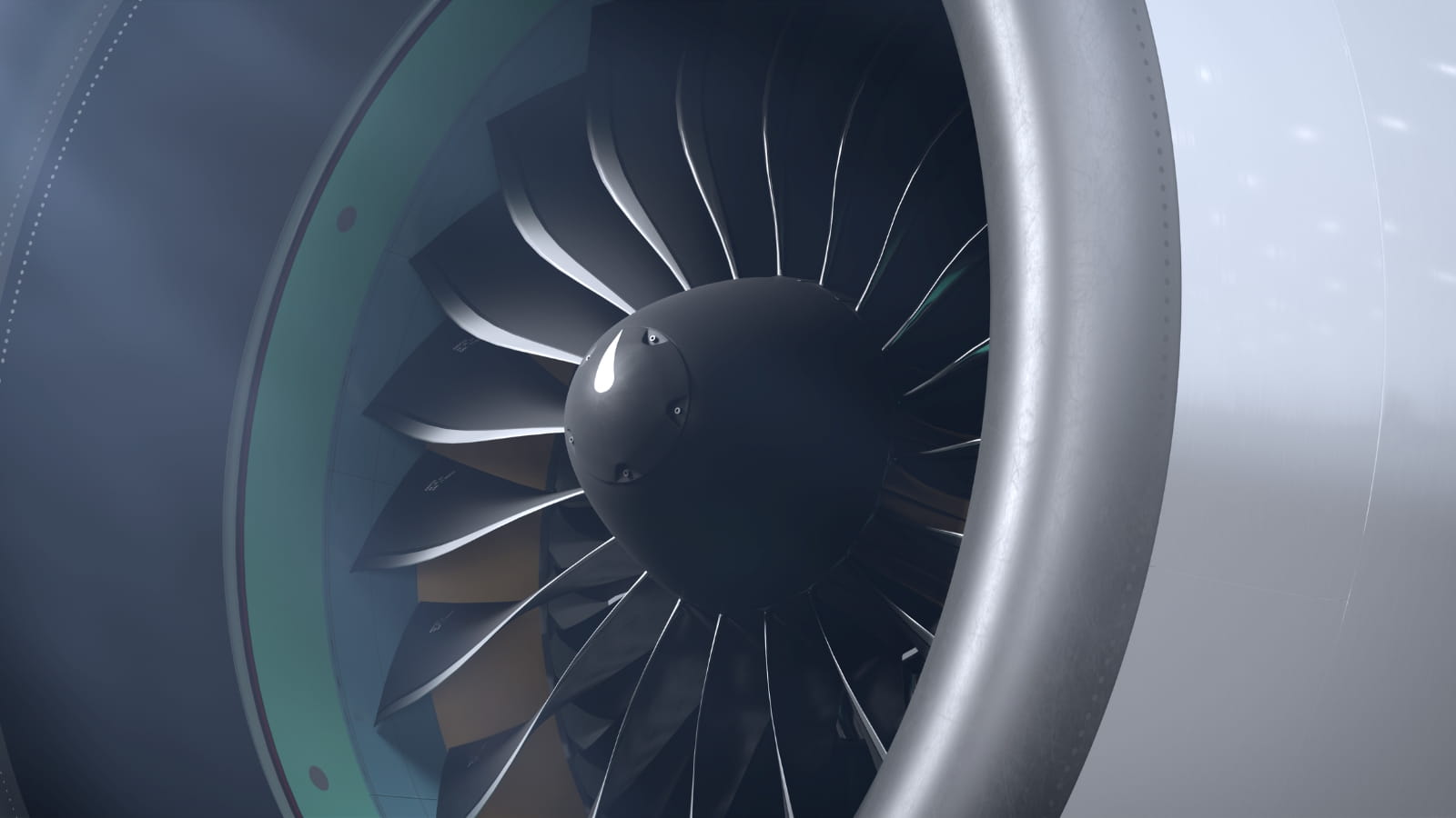 Close-up of engine