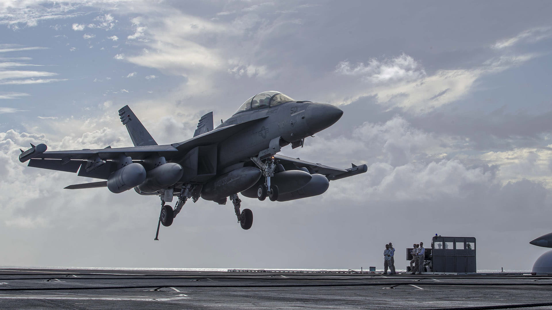 Fighter jet quipped with NGJ