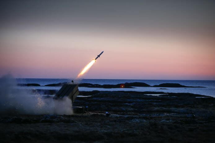 NASAMS firing, a system that never sleeps.