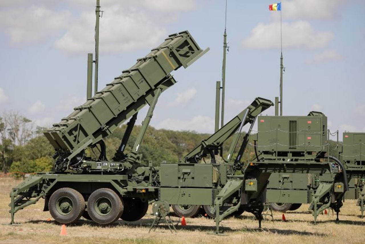The Patriot air and missile defense system.